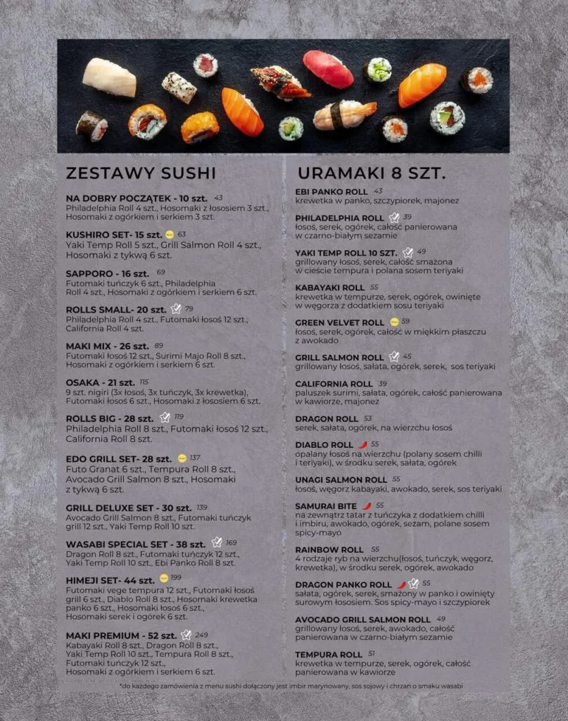 wasabi sushi menu klonowa 4