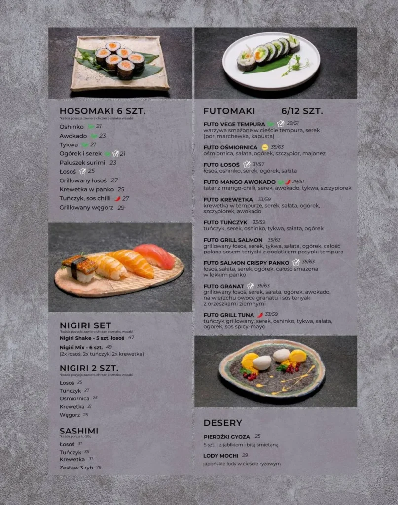 wasabi sushi menu klonowa 5